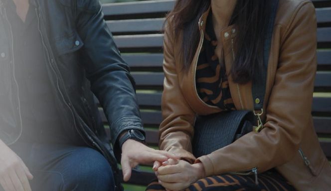 M jak miłość odc. 1884. Iza (Adriana Kalska), Marcin (Mikołaj Roznerski)