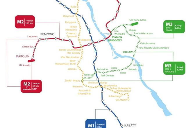Plan na nowe linie metra w stolicy
