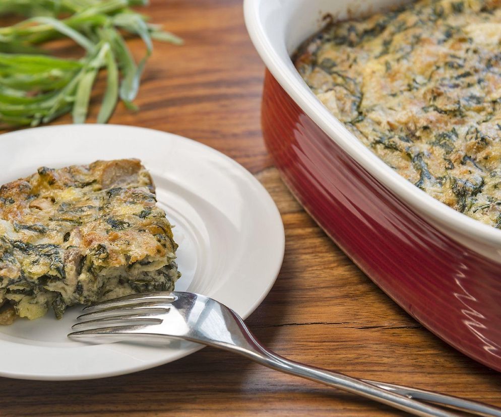 zapiekanka ze szpinakiem