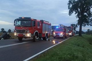 Stare Pole. Dachowanie busa na DK 22. 9 osób rannych