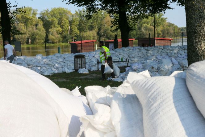 Brzeg Dolny szykuje się na falę wezbraniową. Ta ma nadejść wieczorem