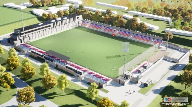 Stadion Polonii Bytom będzie rozbudowany. Dodatkowa trybuna i wykończenie budynku klubowego