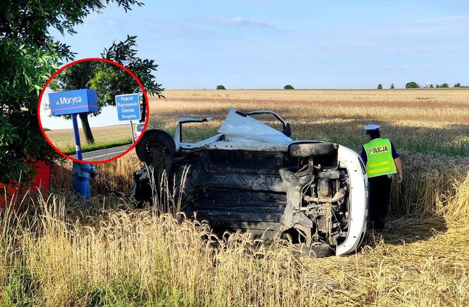 Wypadek na drodze krajowej nr 91. Śmiertelne zderzenie BMW i fiata. 50-latka nie żyje [ZDJĘCIA]