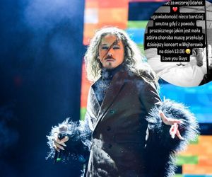 Pilne! Michał Szpak chory! Odwołuje koncerty