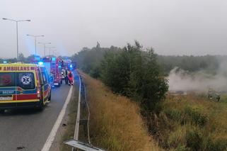 Kierowca spłonął w samochodzie. Tragiczny wypadek na DK 81