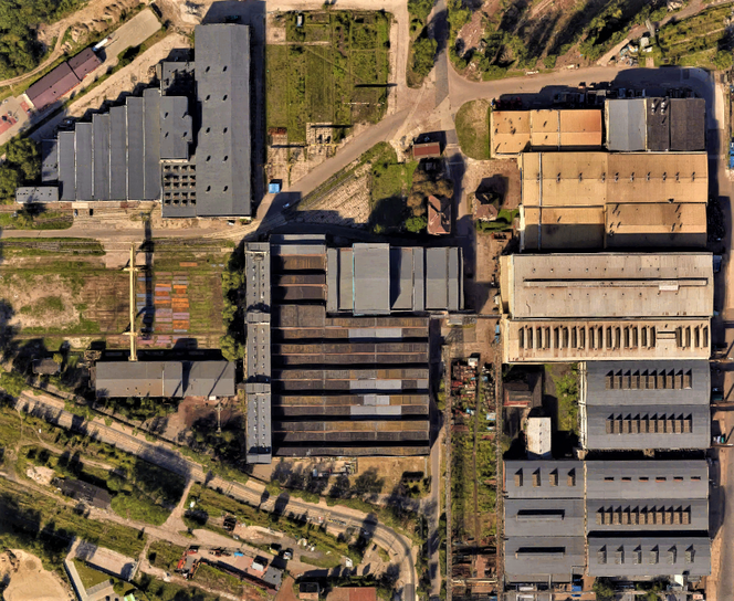 Szczecin w szczególe według Google Earth