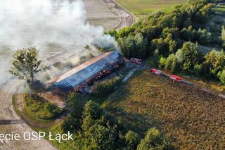 Pożar w Stadzie Ogierów w Łącku pod Płockiem