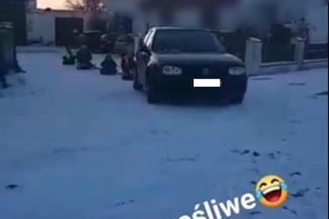 Urządziła kulig samochodem – została ukarana
