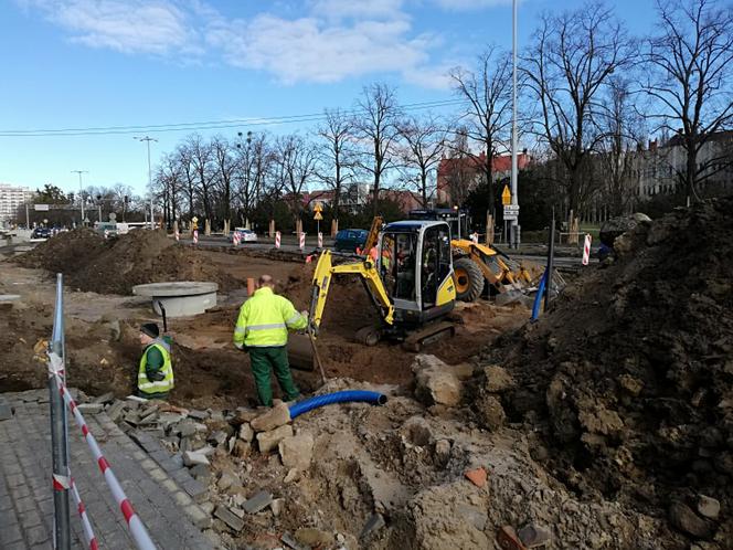 Spory ruch w okolicach alei. św. Jana Pawła II! Sprawdzamy postępy w pracach