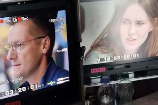 	M jak miłość nowy sezon na planie. Piotrek (Marcin Mroczek), Franka (Dominika Kachlik)