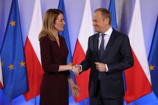 Premier Tusk rozmawiał z szefową Parlamentu Europejskiego. W tle interes rolników