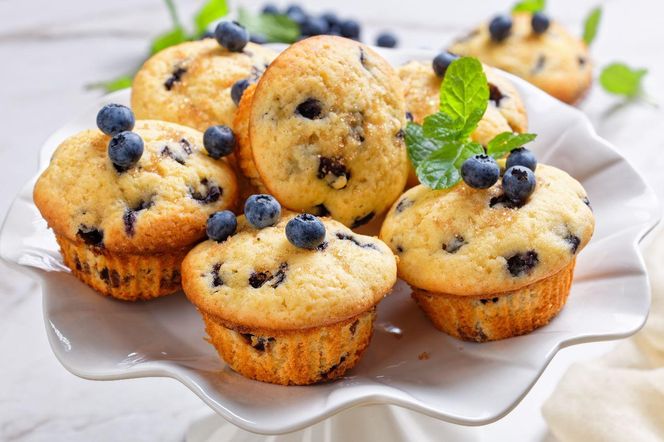 bezglutenowe muffinki z borówkami