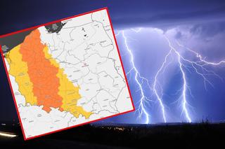 Burze z gradem w Łódzkiem. Ostrzeżenie pogodowe IMGW I stopnia