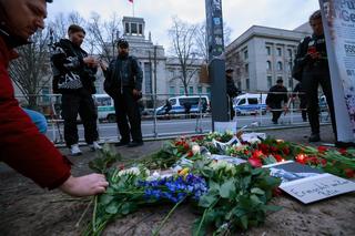 Wiec przed ambasadą Rosji w Niemczech