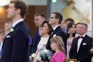 Tak wystroiła się Iwona Morawiecka na ślub córki. Żona premiera zachwycała