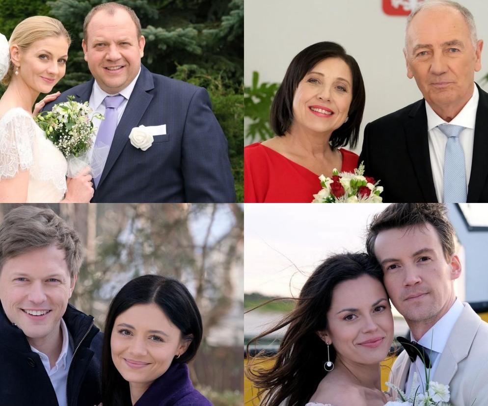 M jak miłość.  Jagoda (Katarzyna Kołeczek), Tadeusz, (Bartłomiej Nowosielski), Kasia (Paulina Lasota), Jakub (Krzysztof Kwiatkowski), Iza (Adriana Kalska) Radek  (Philippe Tłokiński),  Iwona (Hanna Śleszyńska), Jerzy (Karol Strasburger)