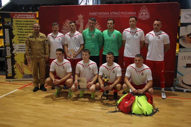 Drużyny eliminacji strefowych Mistrzostw Wielkopolski Strażaków w Piłce Nożnej Halowej