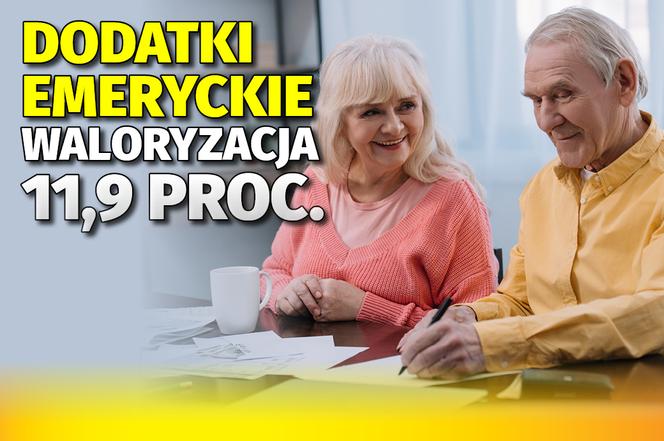 Dodatki emeryckie waloryzacja 11,9 proc.