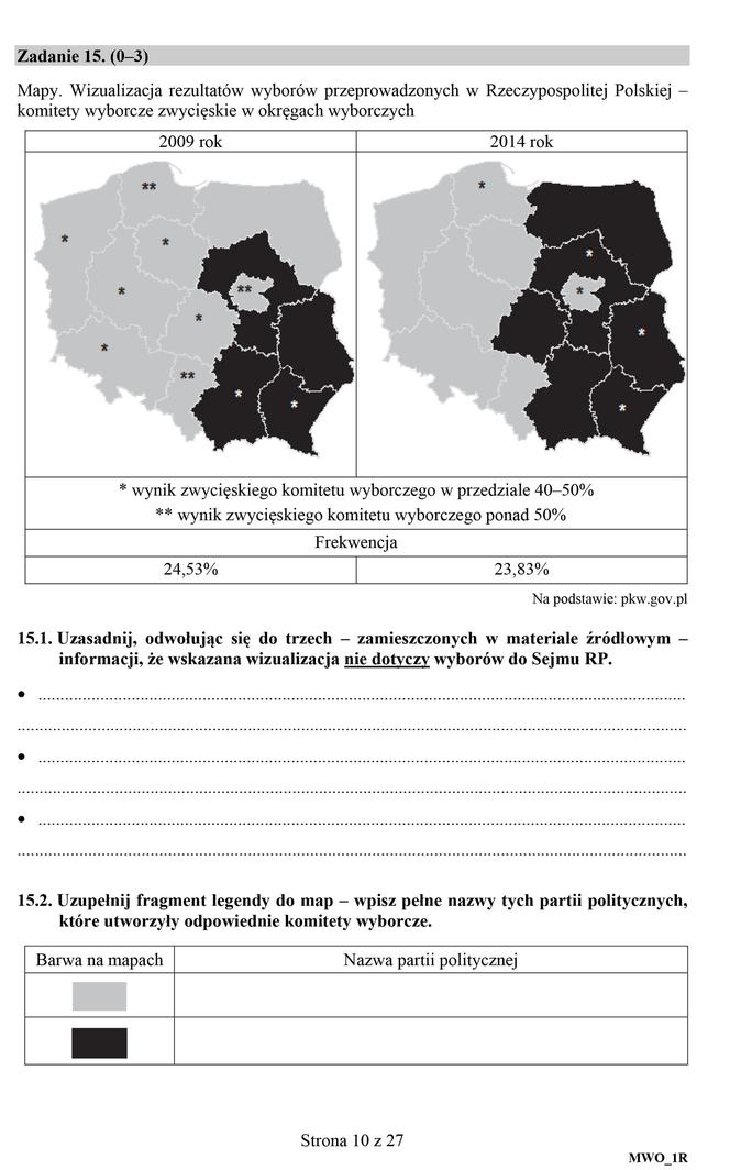 Matura 2019. Wiedza o społeczeństwie. Arkusze CKE WOS rozszerzony