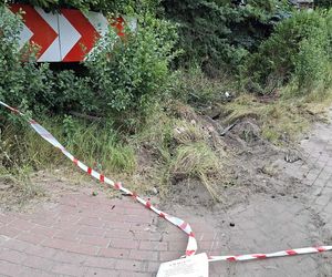 Nocna szarża przy Benedyktyńskiej w Starachowicach. Kierowca i pasażerowie uciekli
