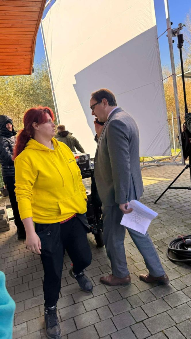 Ekipa filmowa w schronisku dla zwierząt w Nowym Sączu 