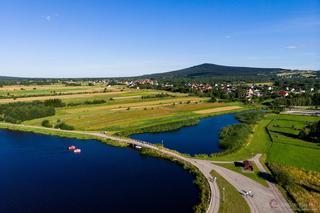 Zalew w Wilkowie w gminie Bodzentyn