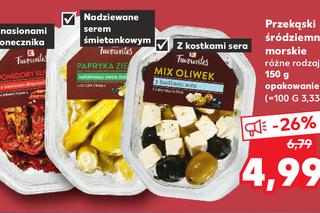 Przekąski śródziemnomorskie, różne rodzaje 4,99 zł/150 g 