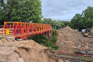 Postępują prace na olsztyńskim Tracku. Powstaje nowoczesny wiadukt