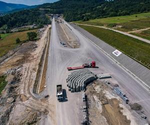 Obejście Węgierskiej Górki - postęp prac w lipcu 2024