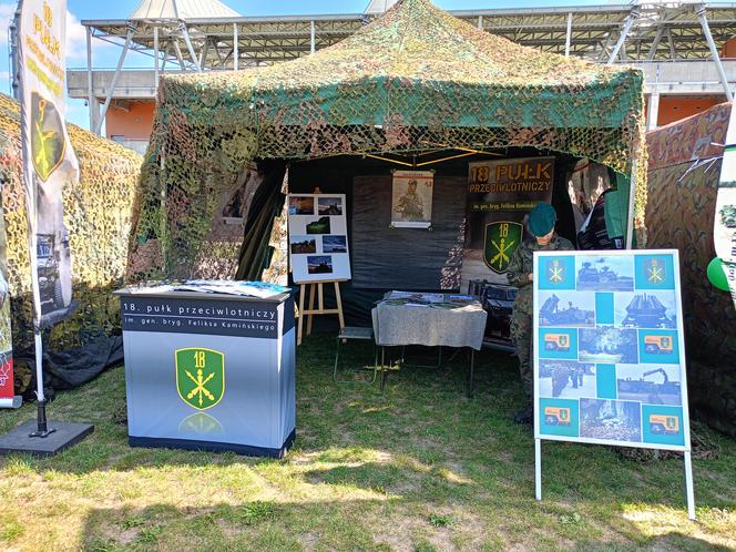 Piknik Wojskowy 18. Dywizji został zorganizowany na terenie zielonym przy aquaparku i stadionie miejskim w Siedlcach