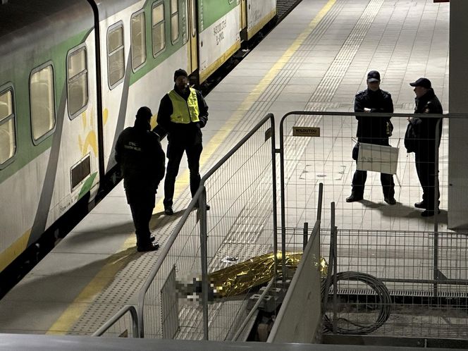 Tajemnicza śmierć na Dworcu Zachodnim. Szarpał się z kierowniczką pociągu, zmarł na peronie