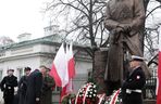 Warszawa. Prezydent Andrzej Duda złożył wieńce przed pomnikami Ojców Niepodległości