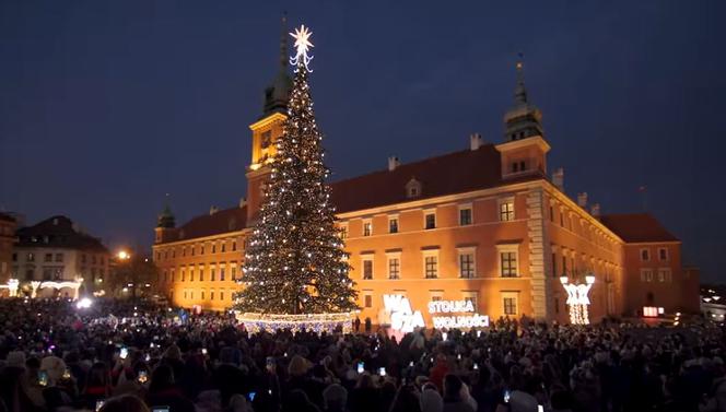 Warszawa święta iluminacje Starówka
