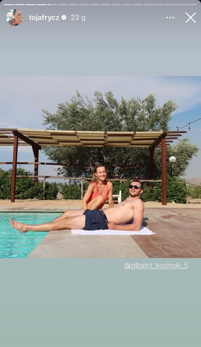 Olga Frycz i Albert Kosiński w basenie