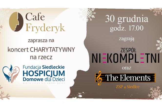 Na koncert w Cafe Fryderyk 30 grudnia można zabrać ze sobą niepotrzebne przedmioty, które zostaną przekazane na kiermasz charytatywny