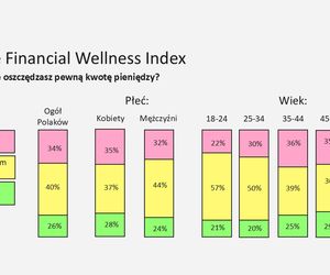 Badanie: co trzeci Polak w słabej kondycji finansowej, oszczędza tylko 34% społeczeństwa
