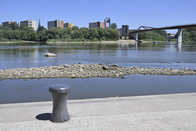 Niski stan wody w Wiśle