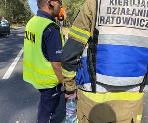 Wypadek na DK11 w powiecie tarnogórskim. Nie żyje 35-letni motocyklista