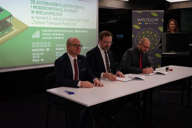 Podpisanie umowy na dofinansowanie zakupu autobusów elektrycznych
