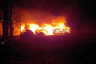 Pożar pustostanu przy Okopowej