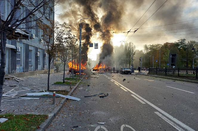 Potężne eksplozje w centrum Kijowa i Dnieprze. Alarmy przeciwlotnicze od rana w całej Ukrainie [WIDEO]