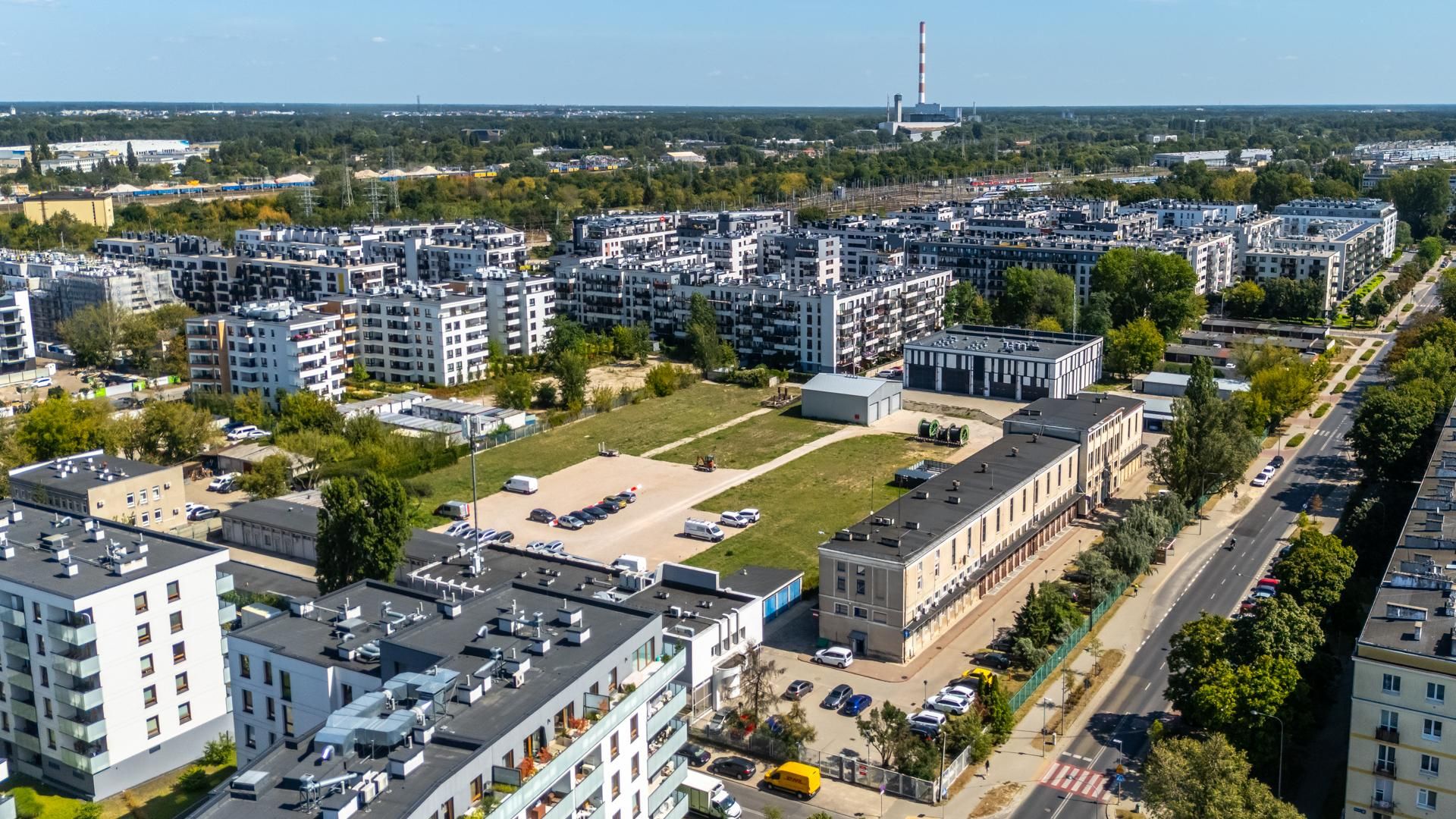 Nowe osiedla na pograniczu Kamionka i Grochowa w Warszawie