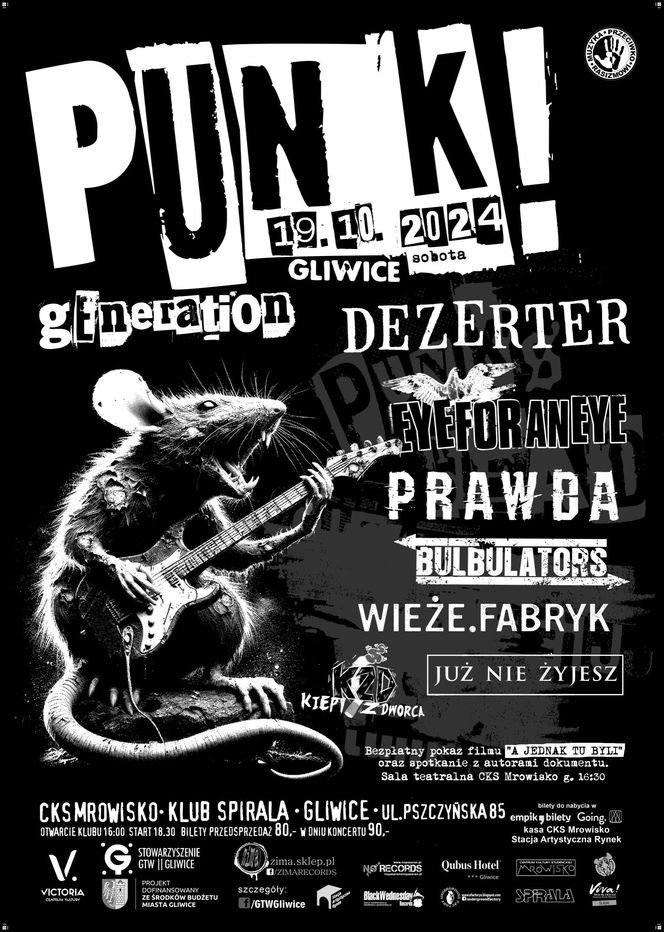 Punk Generation w gliwickim Mrowisku - sobota 19 października 