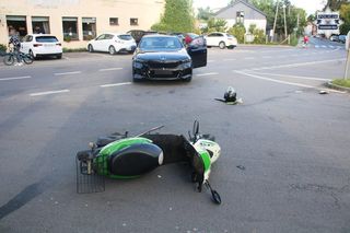 85-letni motorowerzysta ze Świerklańca trafił do szpitala