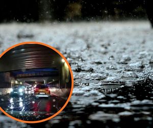 Ulewny deszcz paraliżuje Łódź. Wielkie rozlewisko na Niciarni