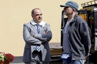 Ranczo. Reżyser serialu Wojciech Adamczyk, wójt Paweł Kozioł (Cezary Żak)