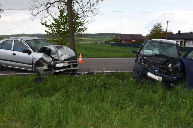 Uniknął potrącenia cyklistki, ale zderzył się z Mitsubishi. Groźny wypadek w Zamościu