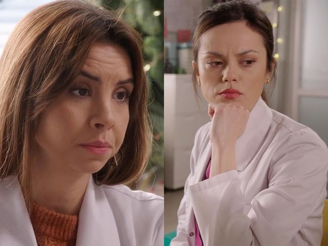 M jak miłość odc. 1853 kulisy serialu . Kasia (Paulina Lasota), Aneta (Ilona Janyst) 