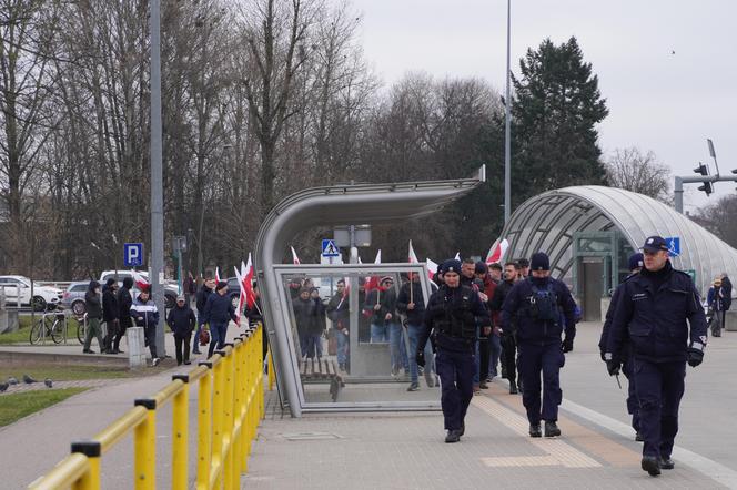 Protest rolników w Białymstoku. Przemarsz ulicami miasta 4 marca