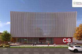 Wizualizacje planowanej rozbudowy COS Torwar w Warszawie